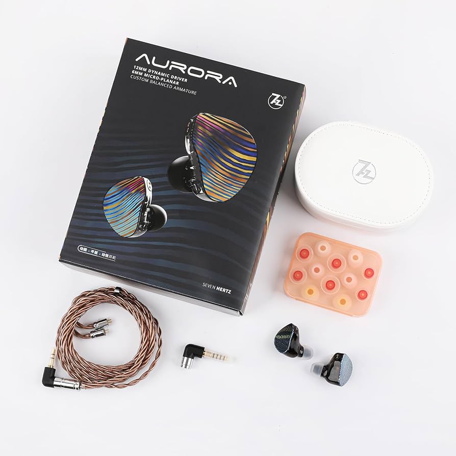 イヤホン LINSOUL 7HZ Aurora 7HZ Aurora | 1 DD+1 Planar +2 BA Audiophile IEMs – Linsoul Audio